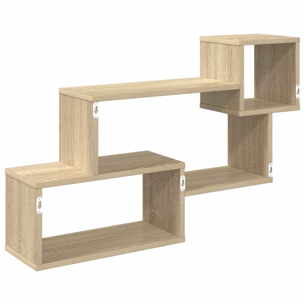 Schwebendes Regal Wandhalterung Braun 87 x 20 x 55 cm