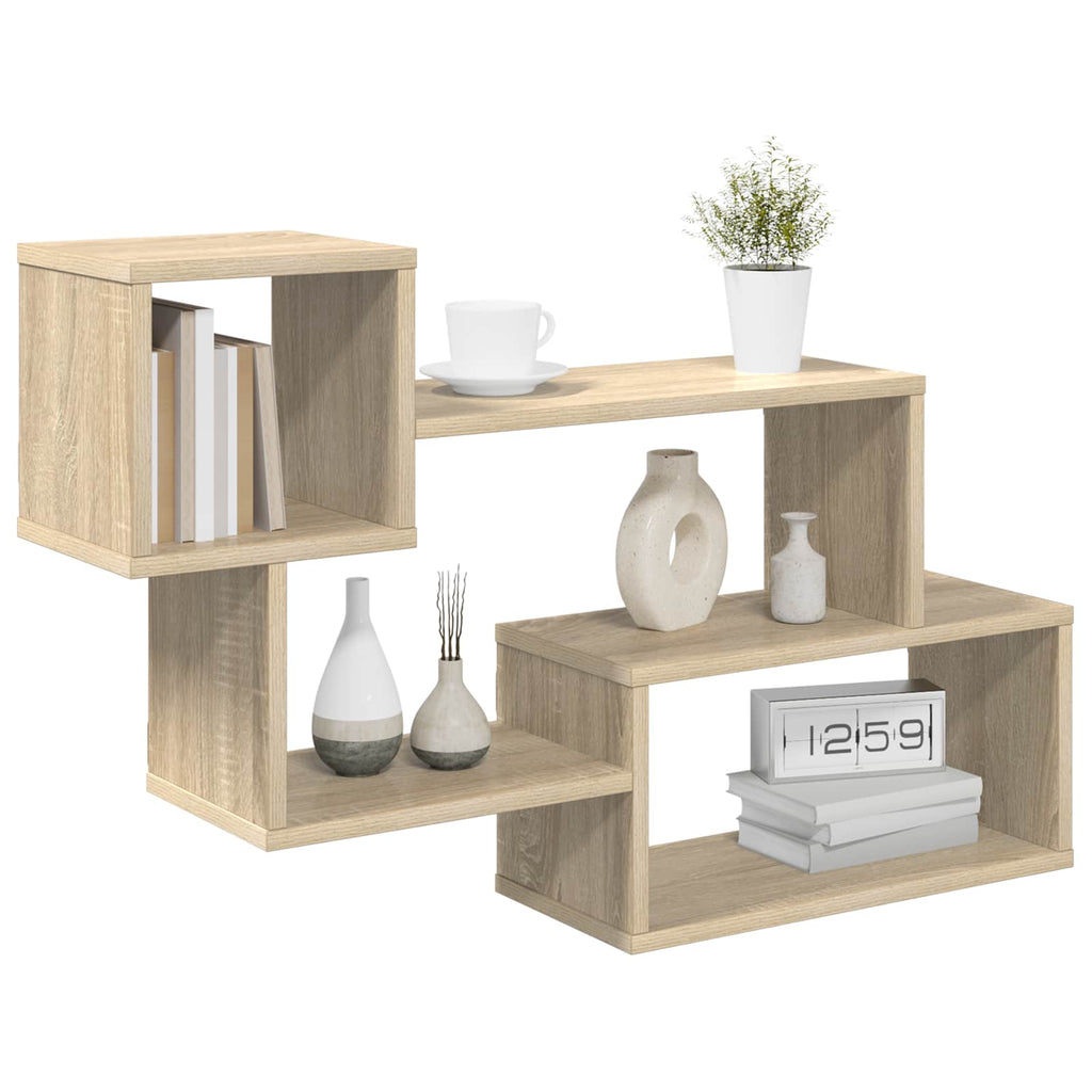Schwebendes Regal Wandhalterung Braun 87 x 20 x 55 cm