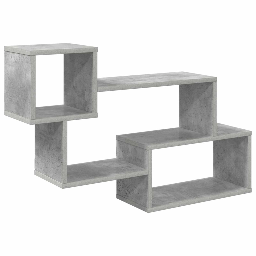 Schwebendes Regal Wandhalterung Grau 87 x 20 x 55 cm