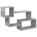 Schwebendes Regal Wandhalterung Grau 87 x 20 x 55 cm