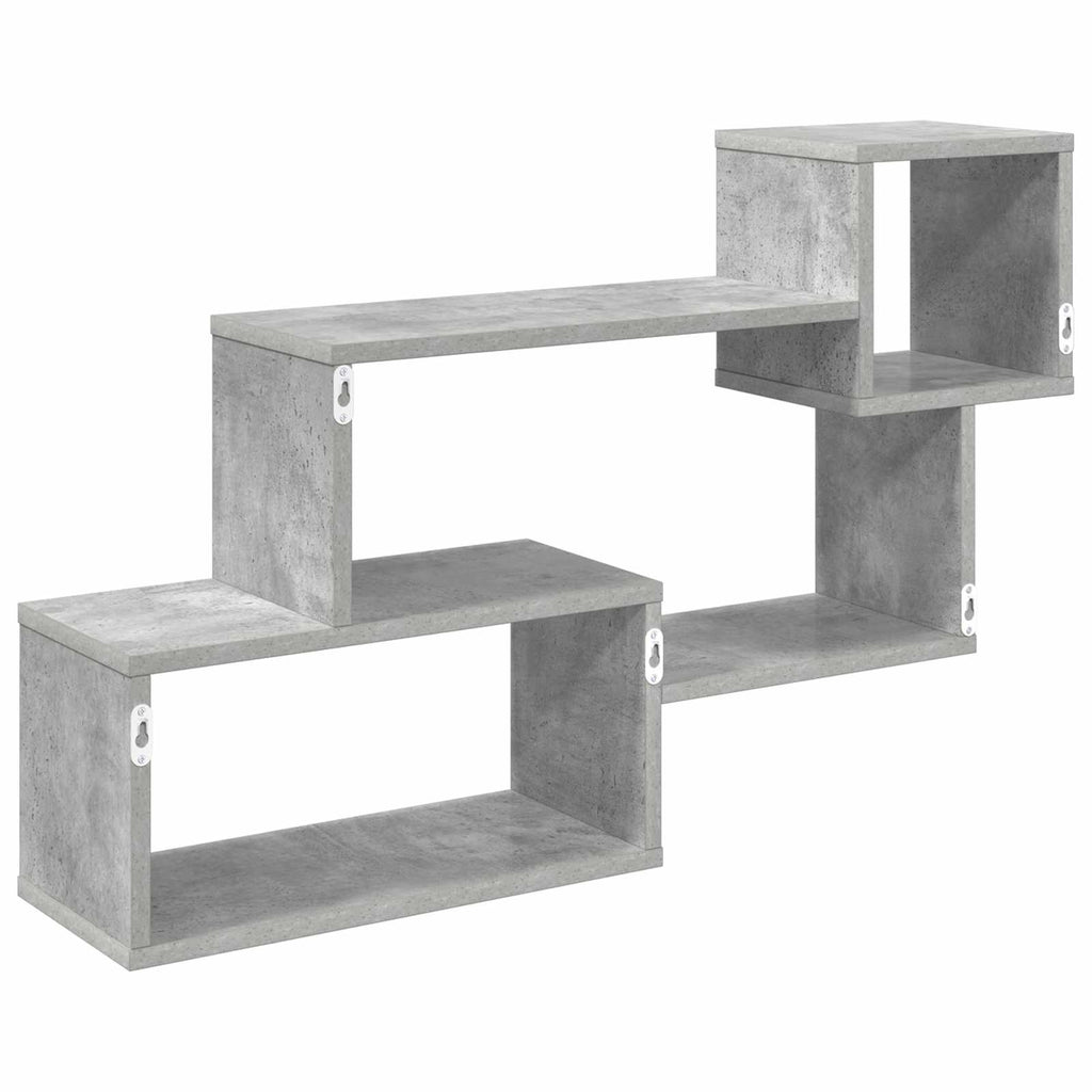 Schwebendes Regal Wandhalterung Grau 87 x 20 x 55 cm