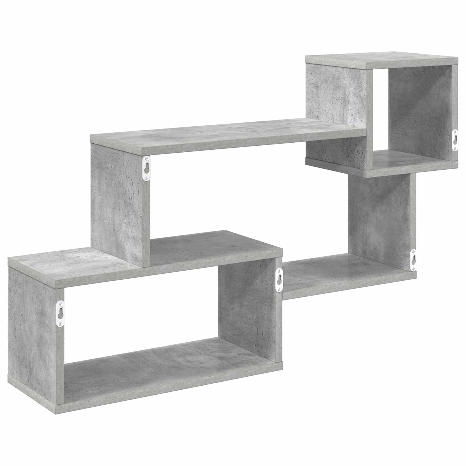 Schwebendes Regal Wandhalterung Grau 87 x 20 x 55 cm