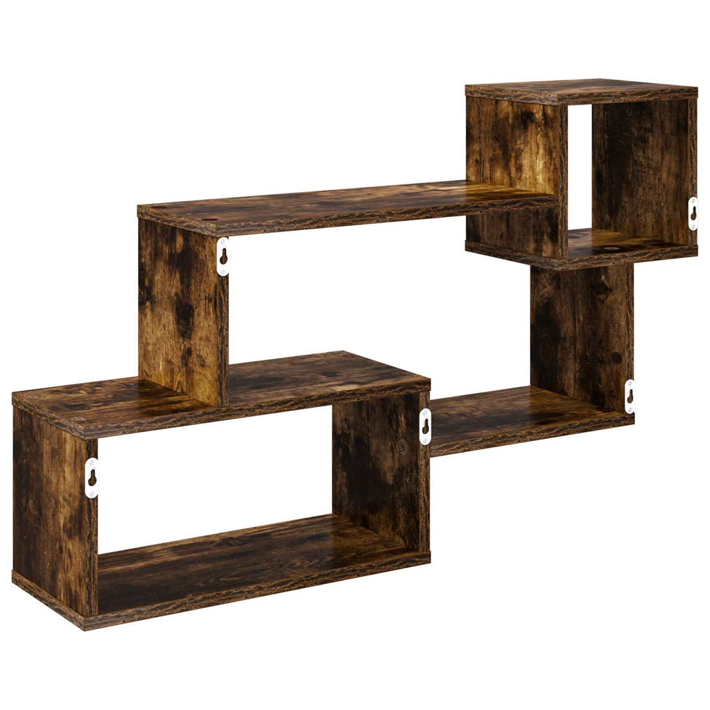 Schwebendes Regal Wandhalterung Braun 87 x 20 x 55 cm