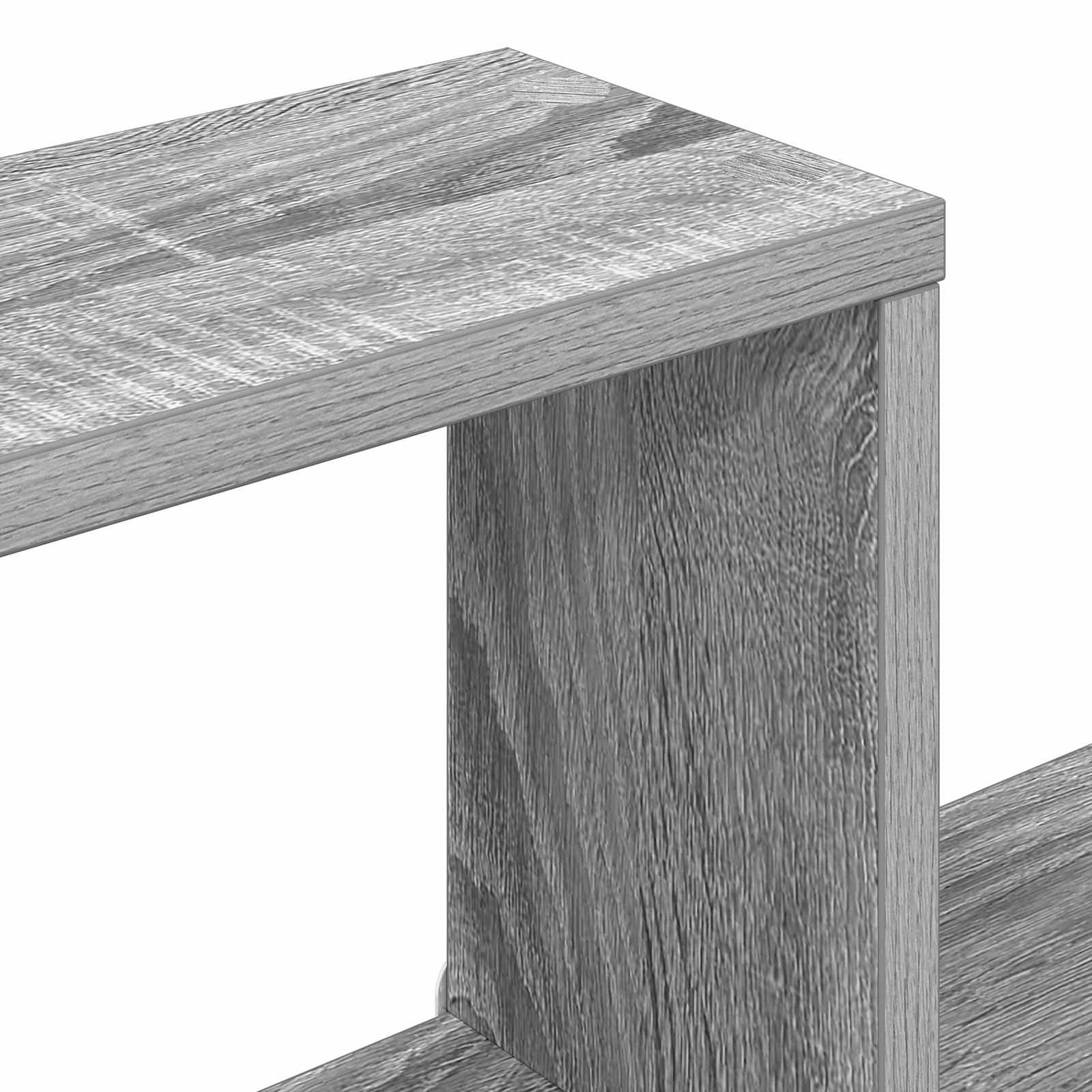 Schwebendes Regal Wandhalterung Grau 87 x 20 x 55 cm