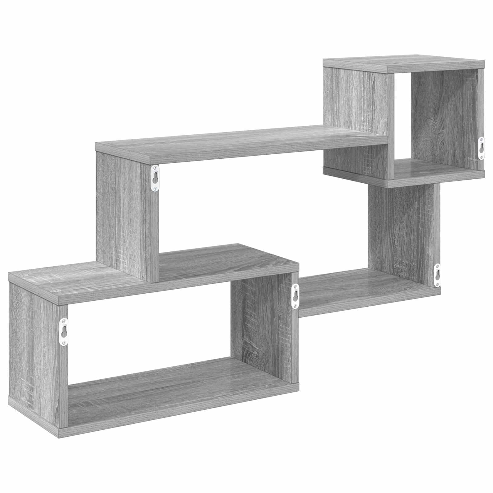 Schwebendes Regal Wandhalterung Grau 87 x 20 x 55 cm