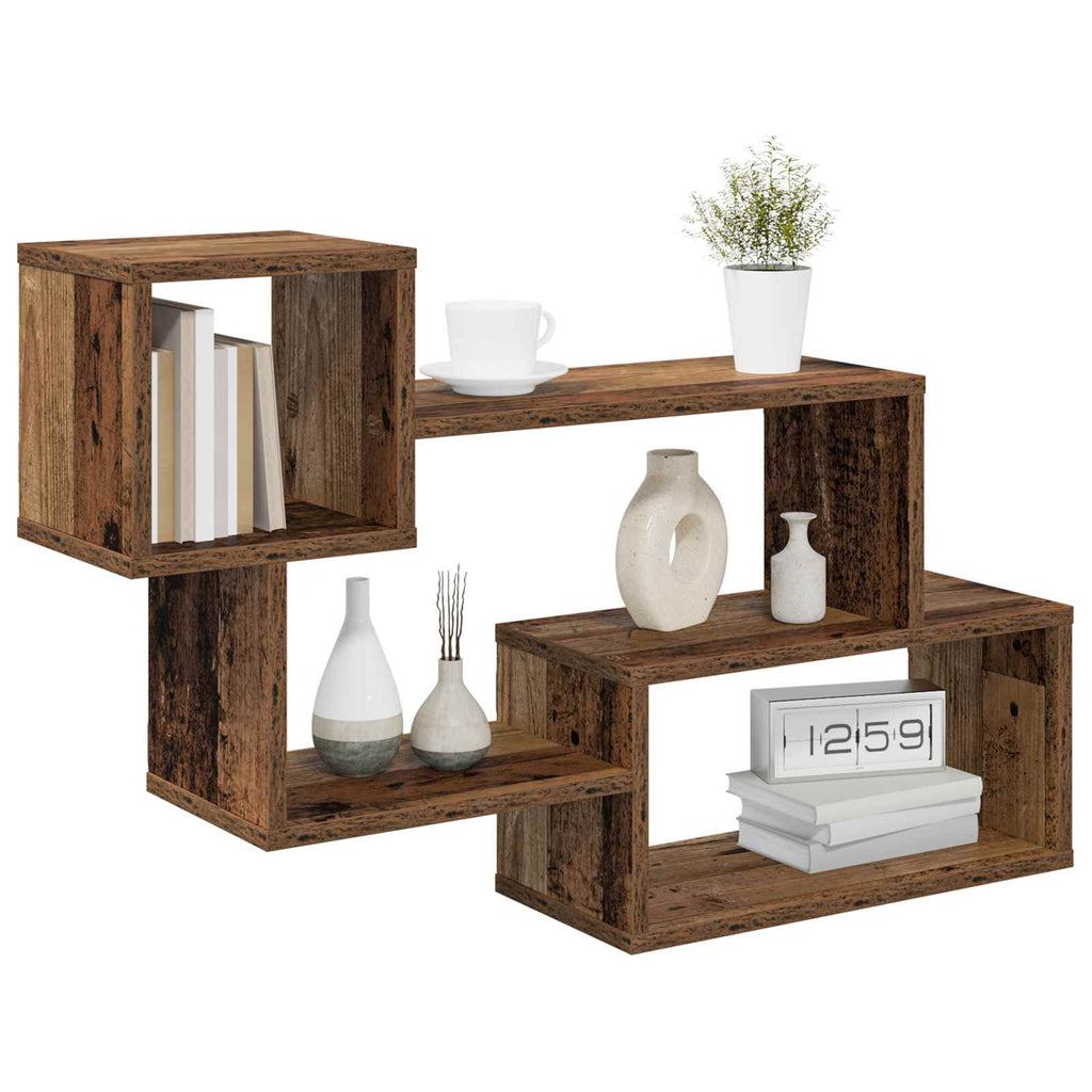 Schwebendes Regal Wandhalterung Braun 87 x 20 x 55 cm