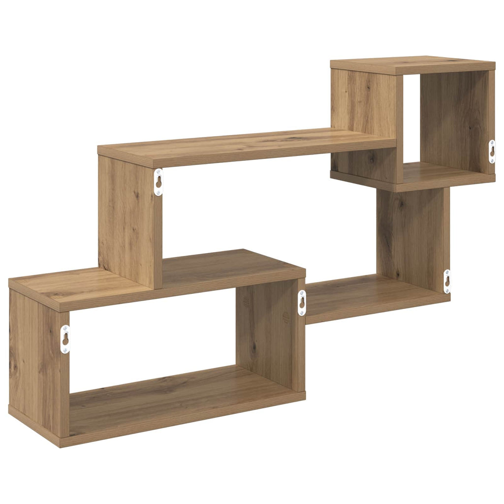 Schwebendes Regal Wandhalterung Braun 87 x 20 x 55 cm