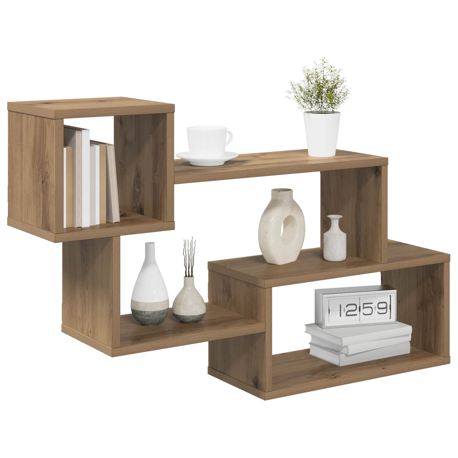 Schwebendes Regal Wandhalterung Braun 87 x 20 x 55 cm