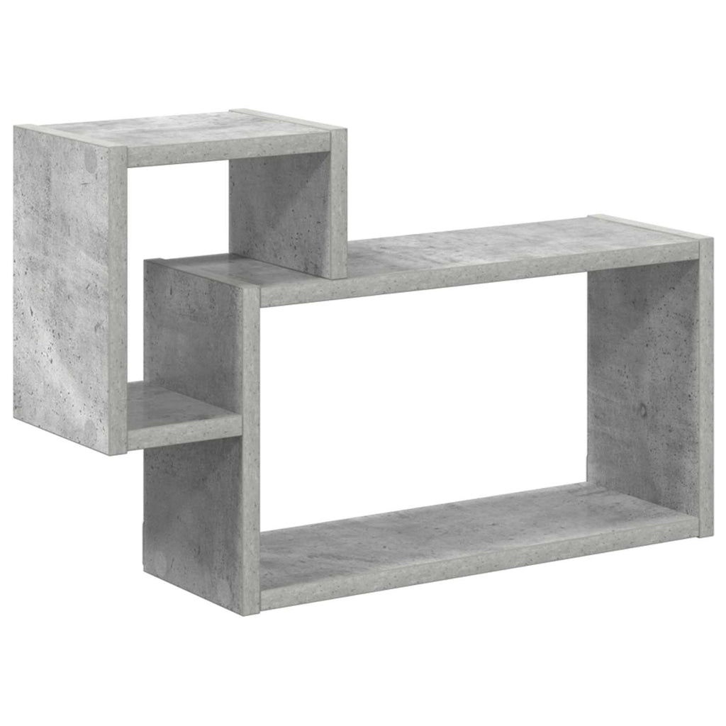 Wandregal Wandhalterung Grau 55 x 15 x 35 cm Holzwerkstoff