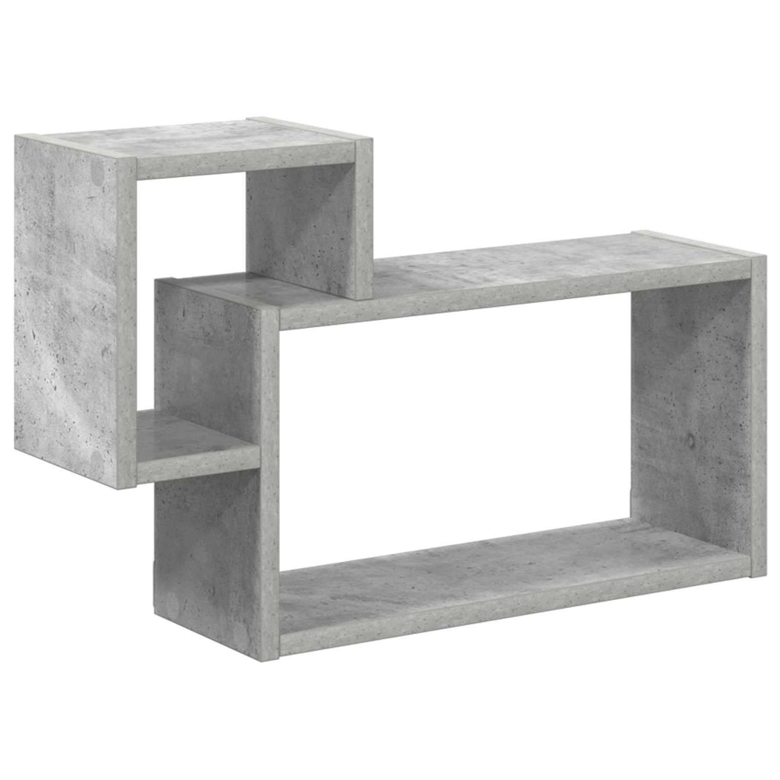 Wandregal Wandhalterung Grau 55 x 15 x 35 cm Holzwerkstoff
