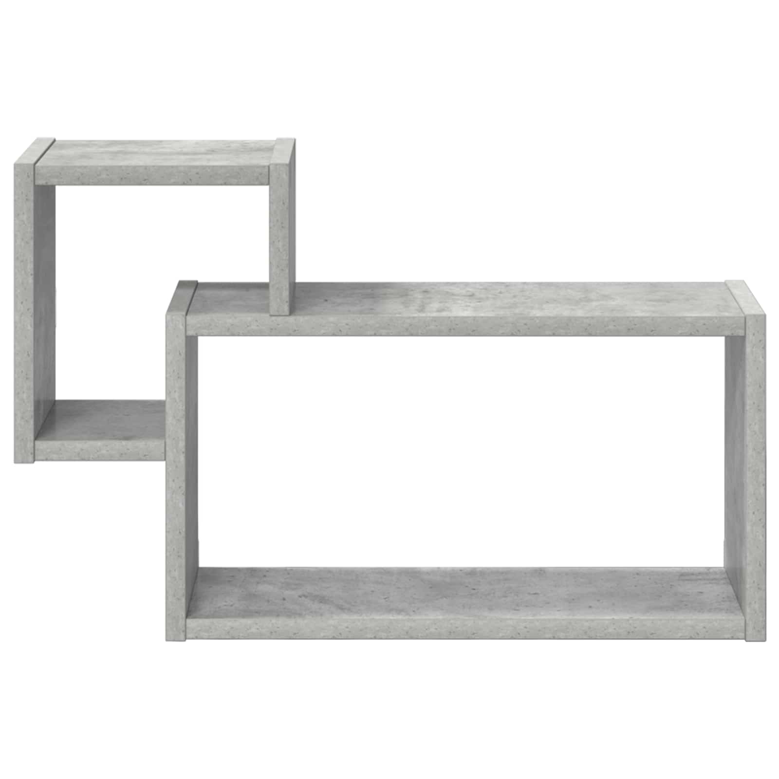 Wandregal Wandhalterung Grau 55 x 15 x 35 cm Holzwerkstoff