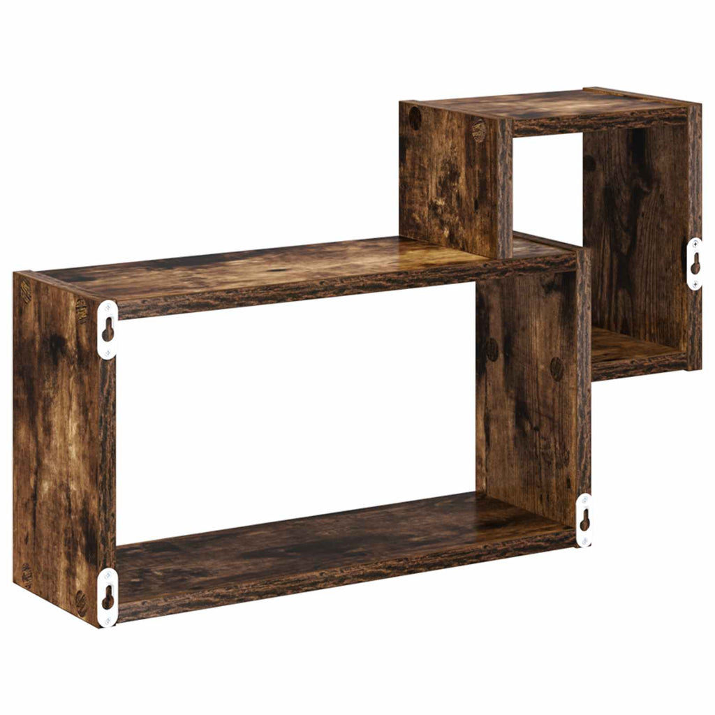 Wandregal Wandhalterung Braun 55 x 15 x 35 cm Holzwerkstoff