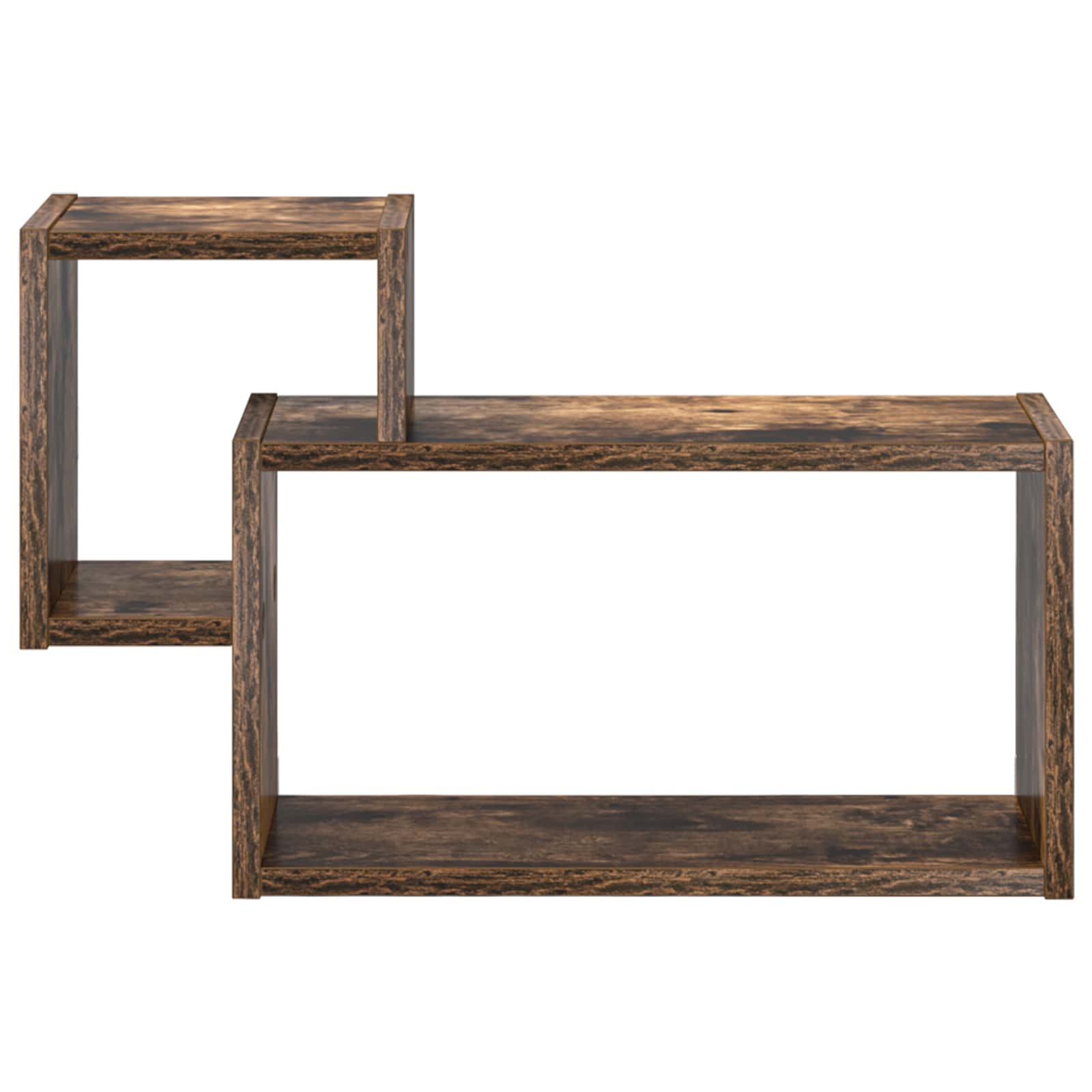 Wandregal Wandhalterung Braun 55 x 15 x 35 cm Holzwerkstoff