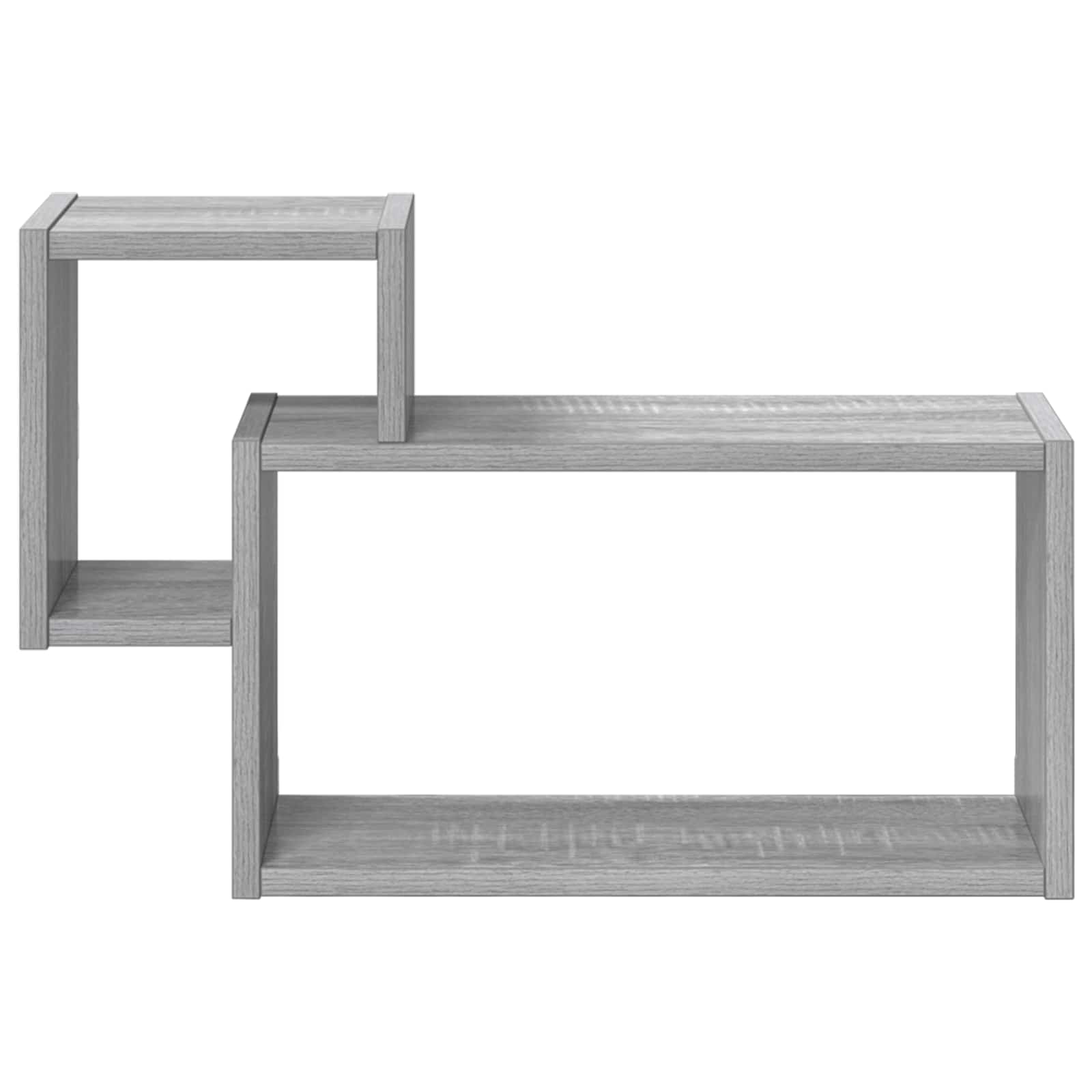 Wandregal Wandhalterung Grau 55 x 15 x 35 cm Holzwerkstoff