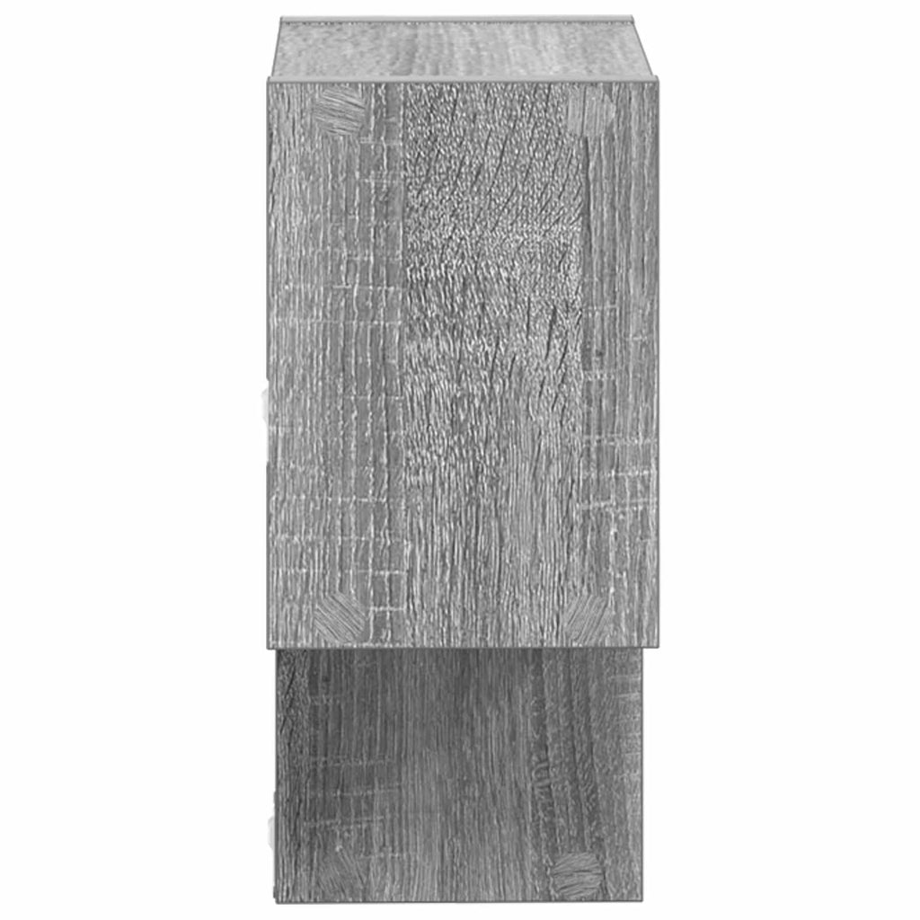 Wandregal Wandhalterung Grau 55 x 15 x 35 cm Holzwerkstoff