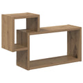 Wandregal Wandhalterung Braun 55 x 15 x 35 cm Holzwerkstoff