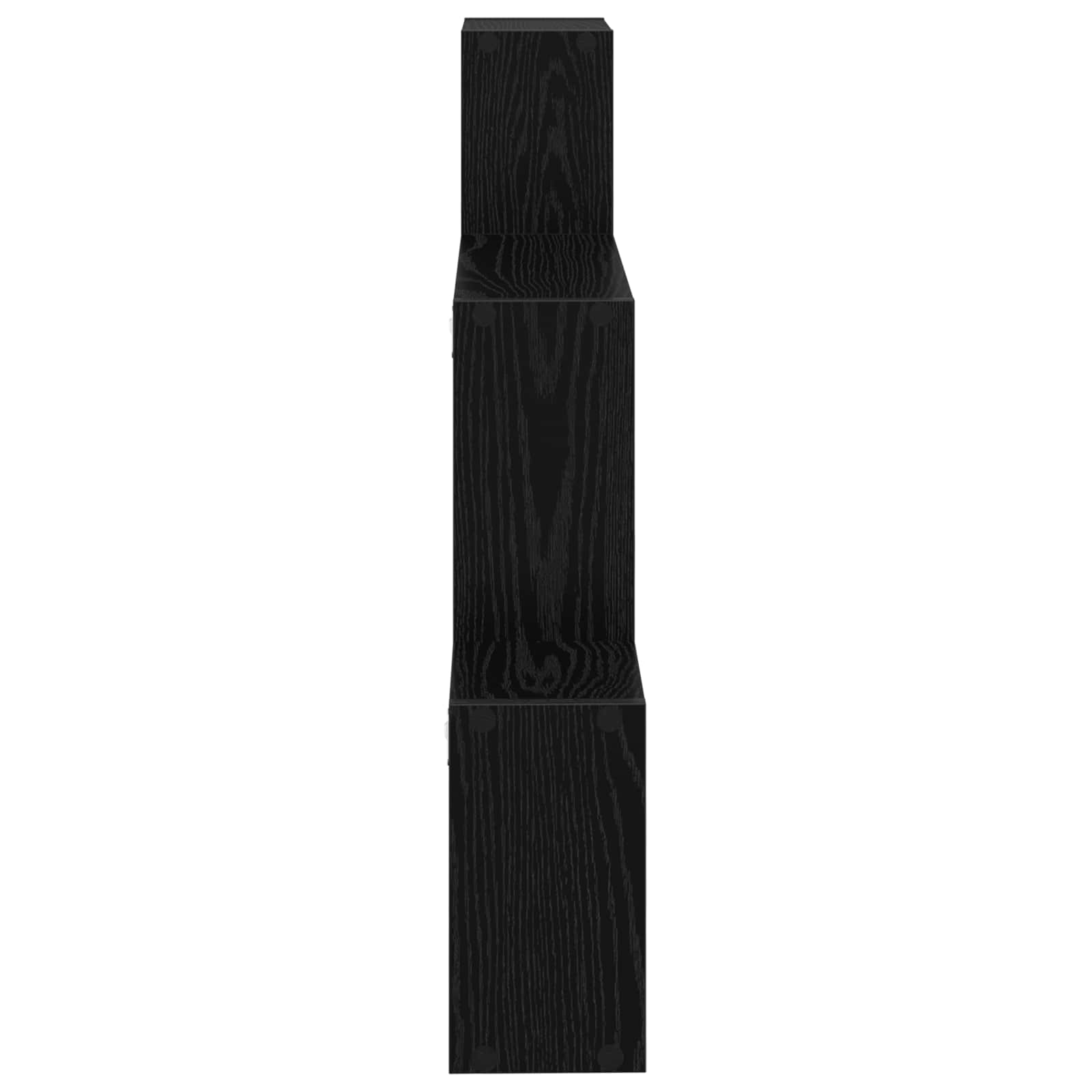 Wandregal Wandhalterung Schwarz 91,5 x 15 x 76 cm Holzwerkstoff