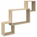 Wandregal Wandhalterung Braun 91,5 x 15 x 76 cm Holzwerkstoff