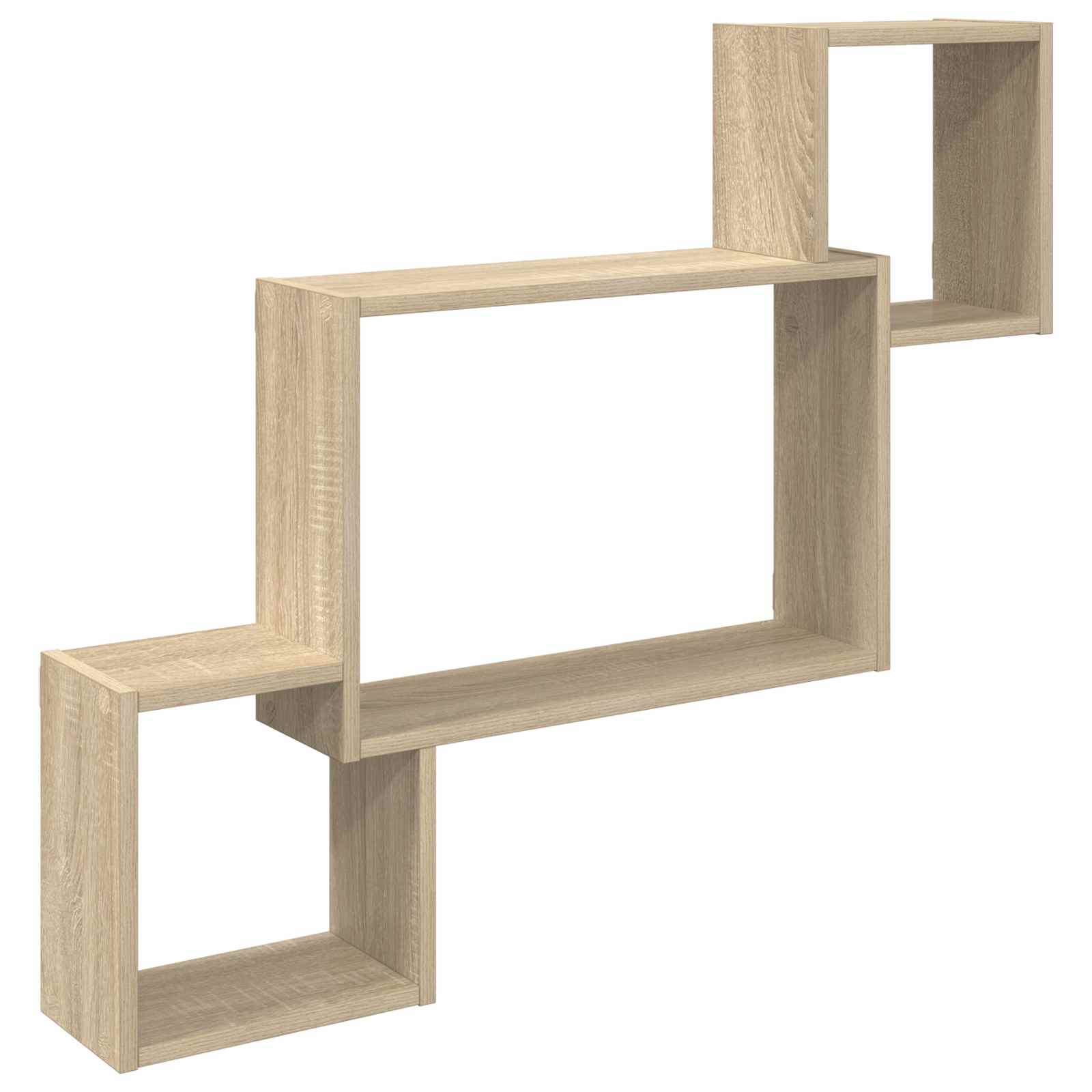 Wandregal Wandhalterung Braun 91,5 x 15 x 76 cm Holzwerkstoff