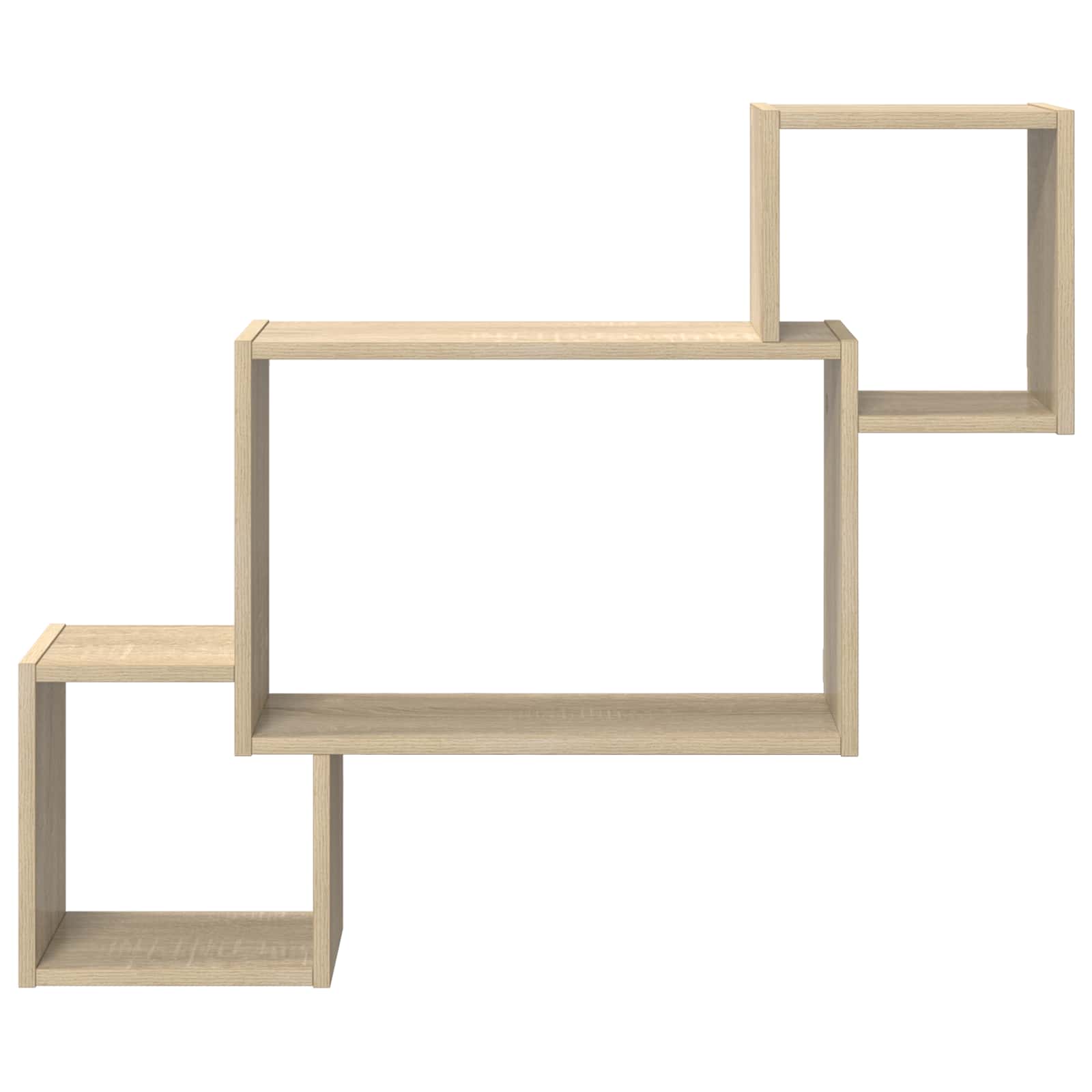 Wandregal Wandhalterung Braun 91,5 x 15 x 76 cm Holzwerkstoff