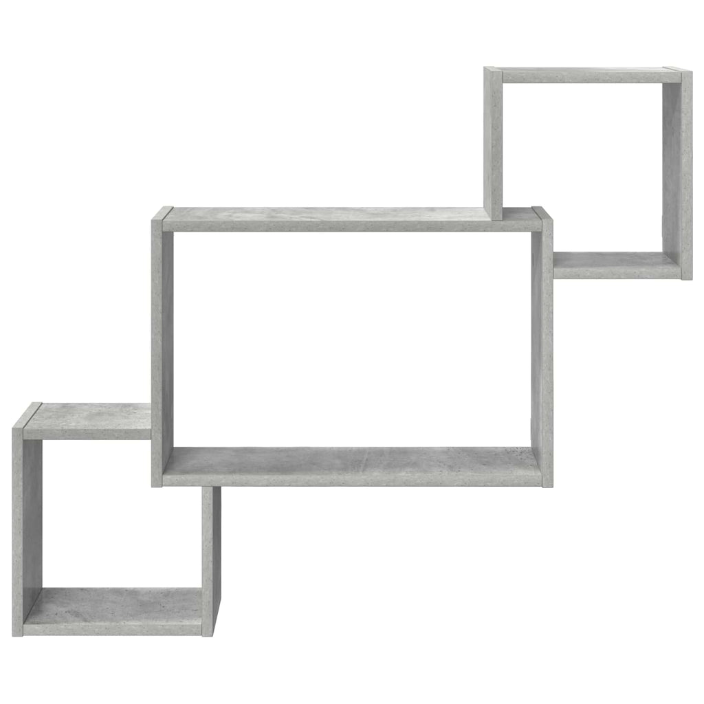 Wandregal Wandhalterung Grau 91,5 x 15 x 76 cm Holzwerkstoff