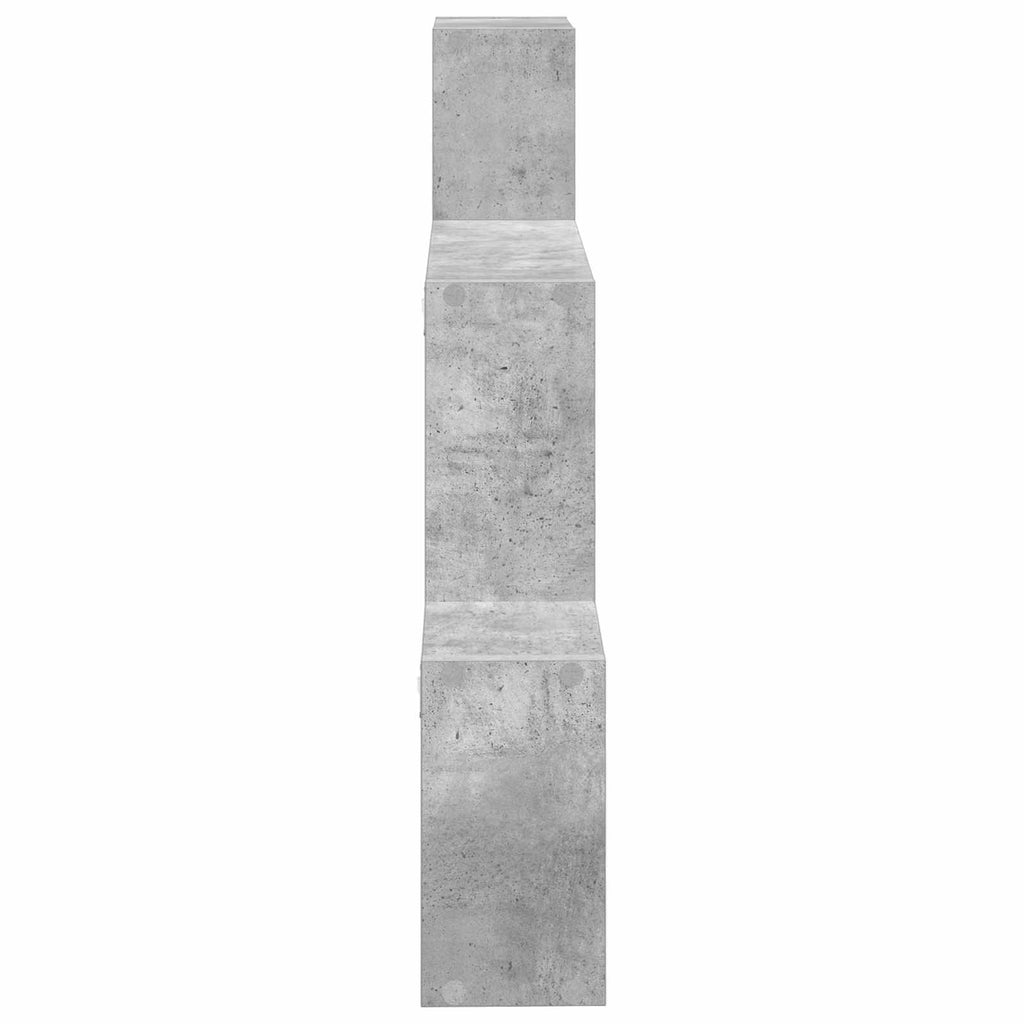 Wandregal Wandhalterung Grau 91,5 x 15 x 76 cm Holzwerkstoff
