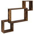 Wandregal Wandhalterung Braun 91,5 x 15 x 76 cm Holzwerkstoff