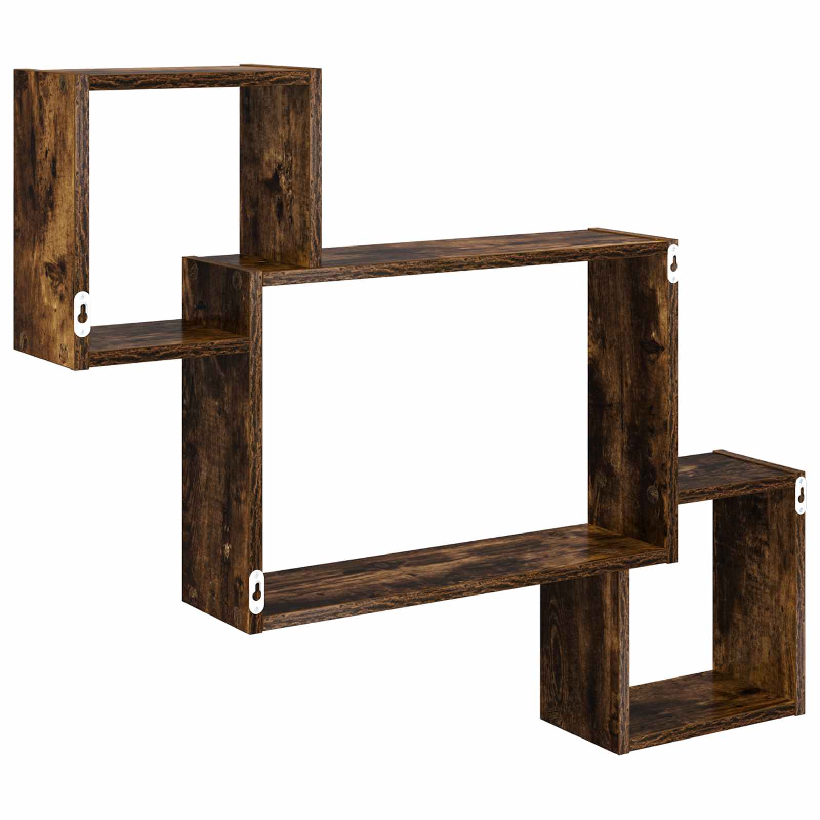 Wandregal Wandhalterung Braun 91,5 x 15 x 76 cm Holzwerkstoff