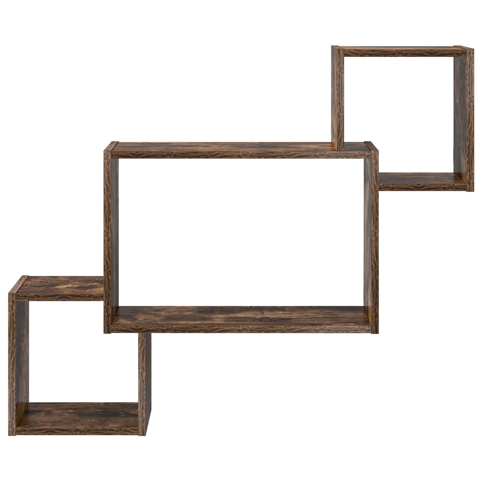 Wandregal Wandhalterung Braun 91,5 x 15 x 76 cm Holzwerkstoff