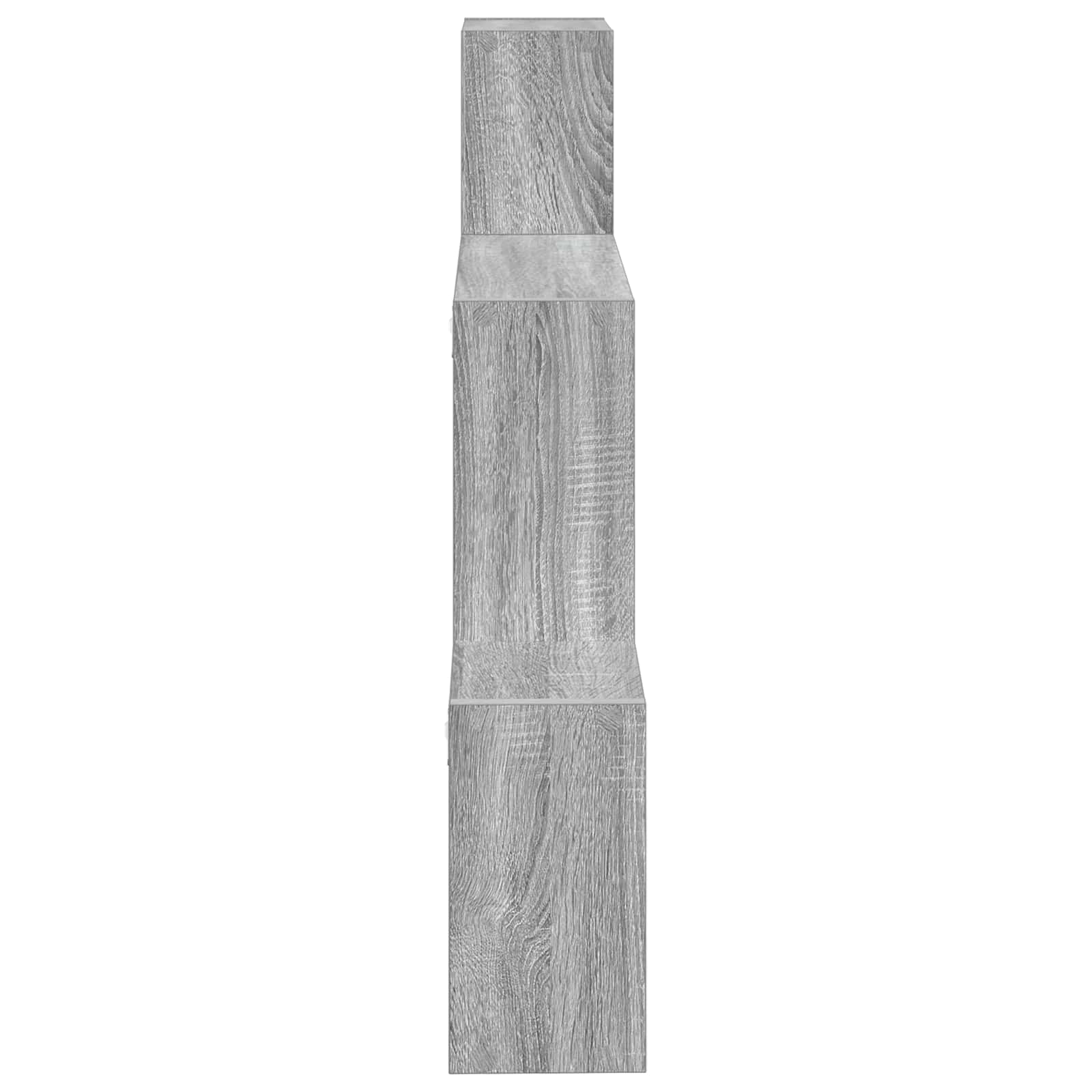 Wandregal Wandhalterung Grau 91,5 x 15 x 76 cm Holzwerkstoff