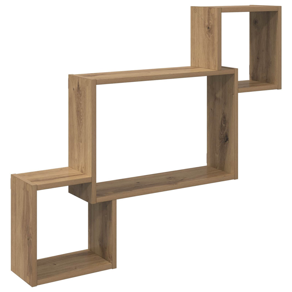 Wandregal Wandhalterung Braun 91,5 x 15 x 76 cm Holzwerkstoff