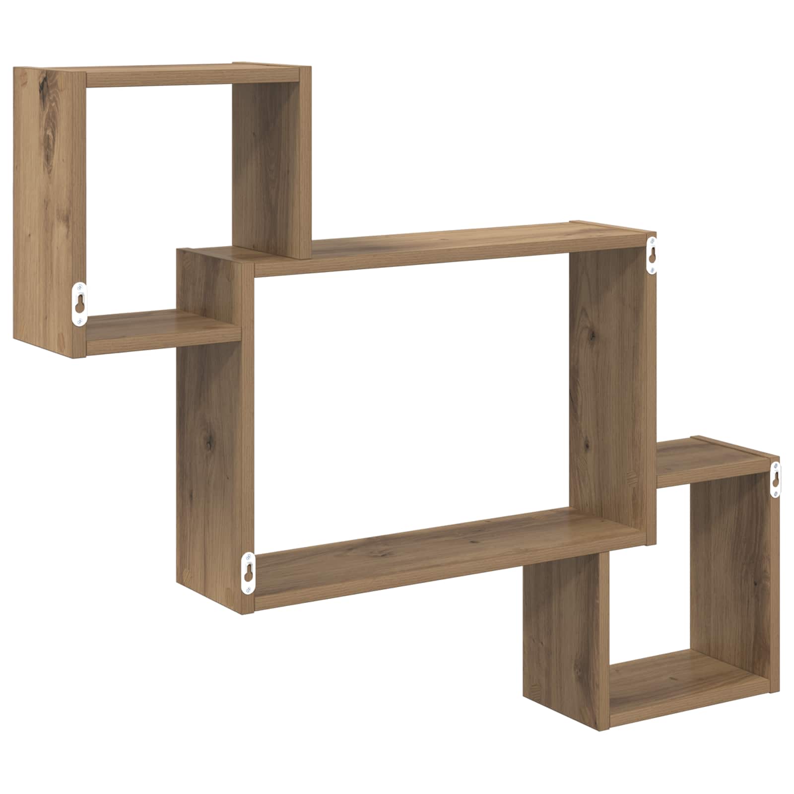 Wandregal Wandhalterung Braun 91,5 x 15 x 76 cm Holzwerkstoff
