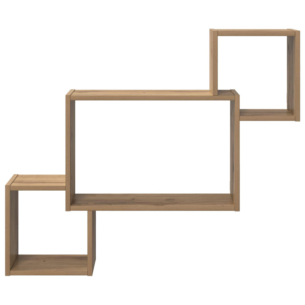 Wandregal Wandhalterung Braun 91,5 x 15 x 76 cm Holzwerkstoff