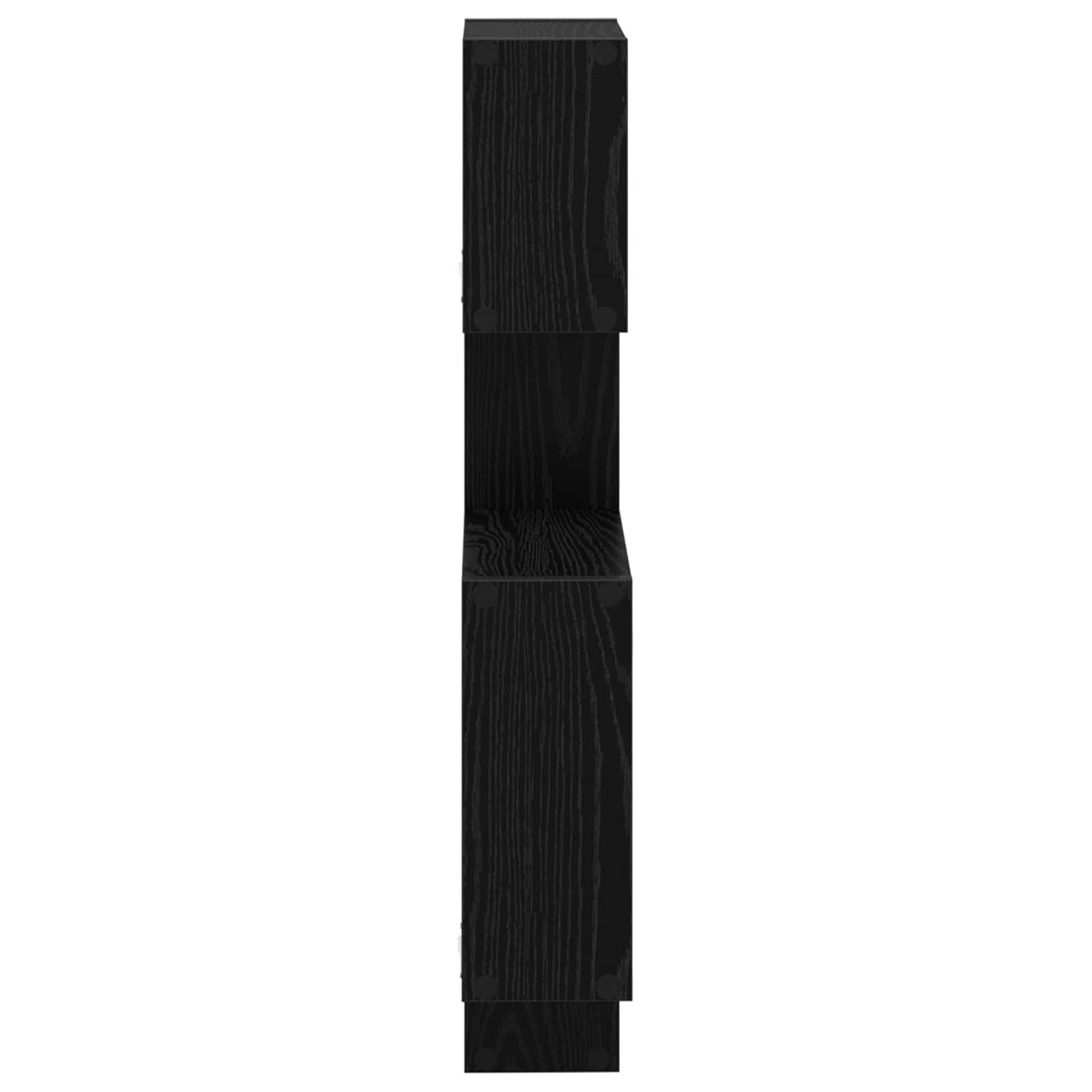 Wandwürfelregale Wandhalterung Schwarz 64 x 13,5 x 91,5 cm