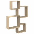 Wandwürfelregale Wandhalterung Braun 64 x 13,5 x 91,5 cm