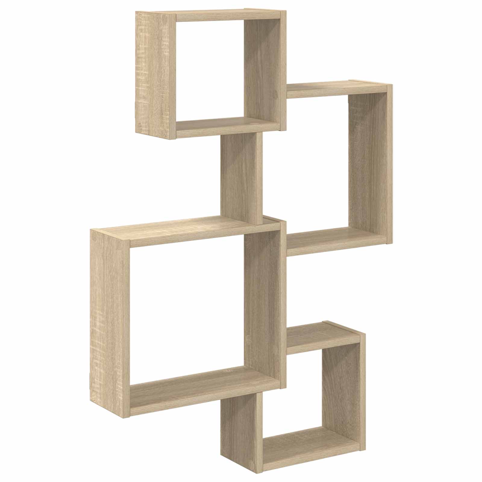 Wandwürfelregale Wandhalterung Braun 64 x 13,5 x 91,5 cm