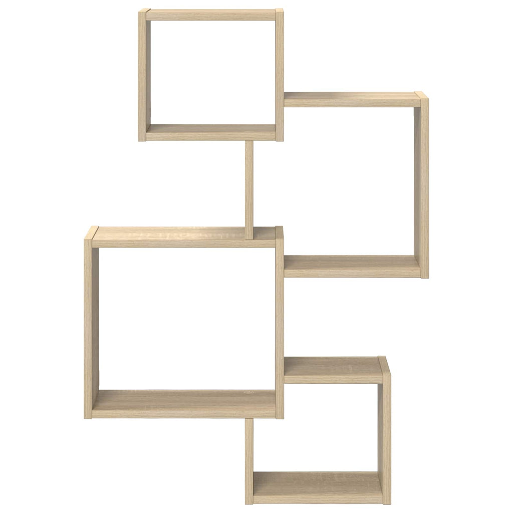 Wandwürfelregale Wandhalterung Braun 64 x 13,5 x 91,5 cm
