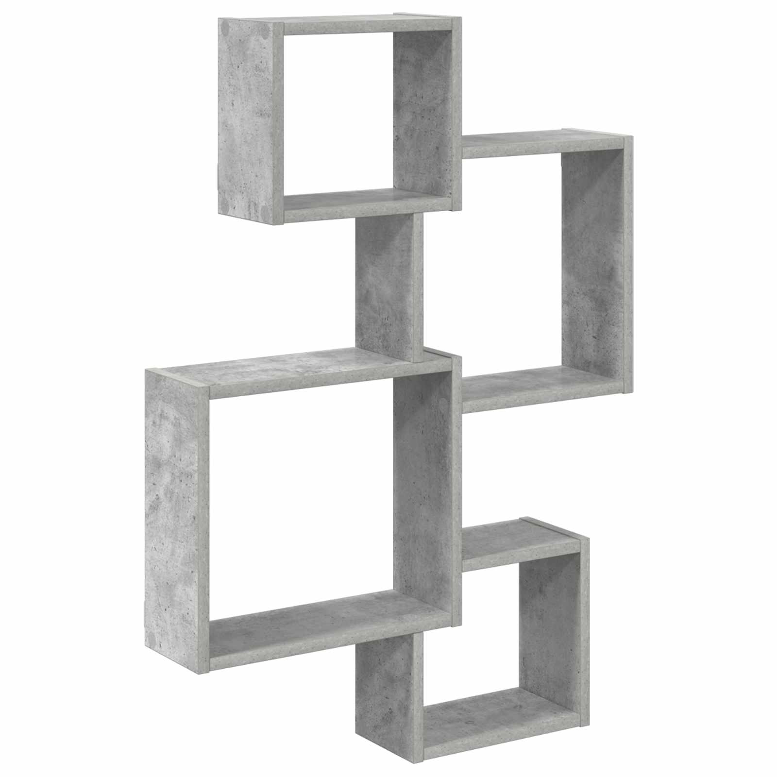 Wandwürfelregale Wandhalterung Grau 64 x 13,5 x 91,5 cm