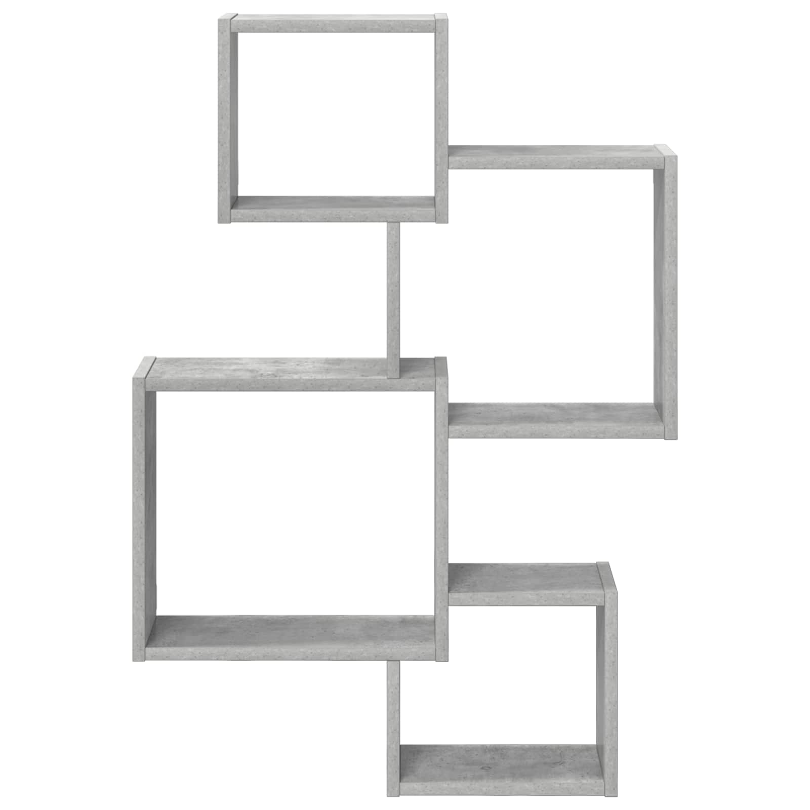 Wandwürfelregale Wandhalterung Grau 64 x 13,5 x 91,5 cm