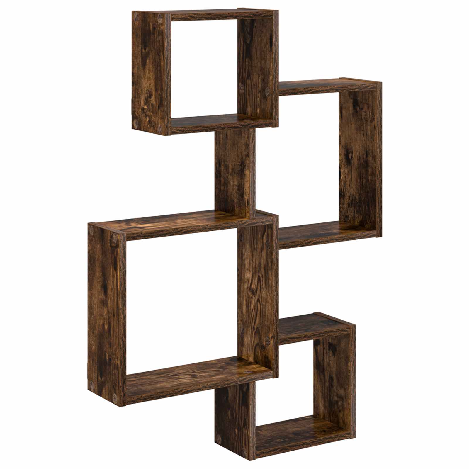 Wandwürfelregale Wandhalterung Braun 64 x 13,5 x 91,5 cm