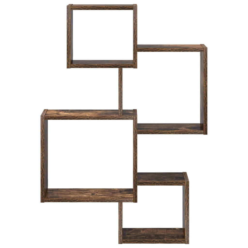 Wandwürfelregale Wandhalterung Braun 64 x 13,5 x 91,5 cm