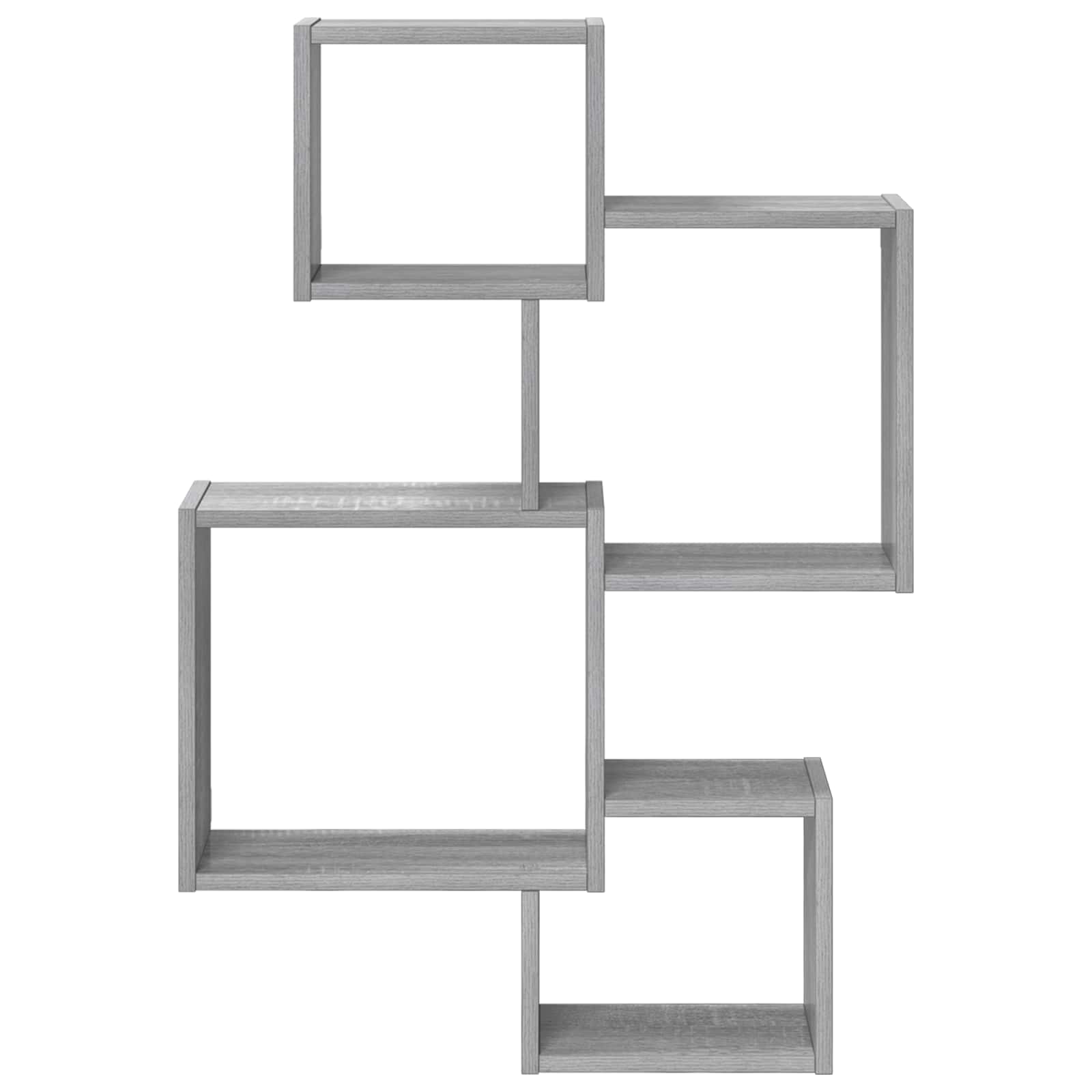 Wandwürfelregale Wandhalterung Grau 64 x 13,5 x 91,5 cm