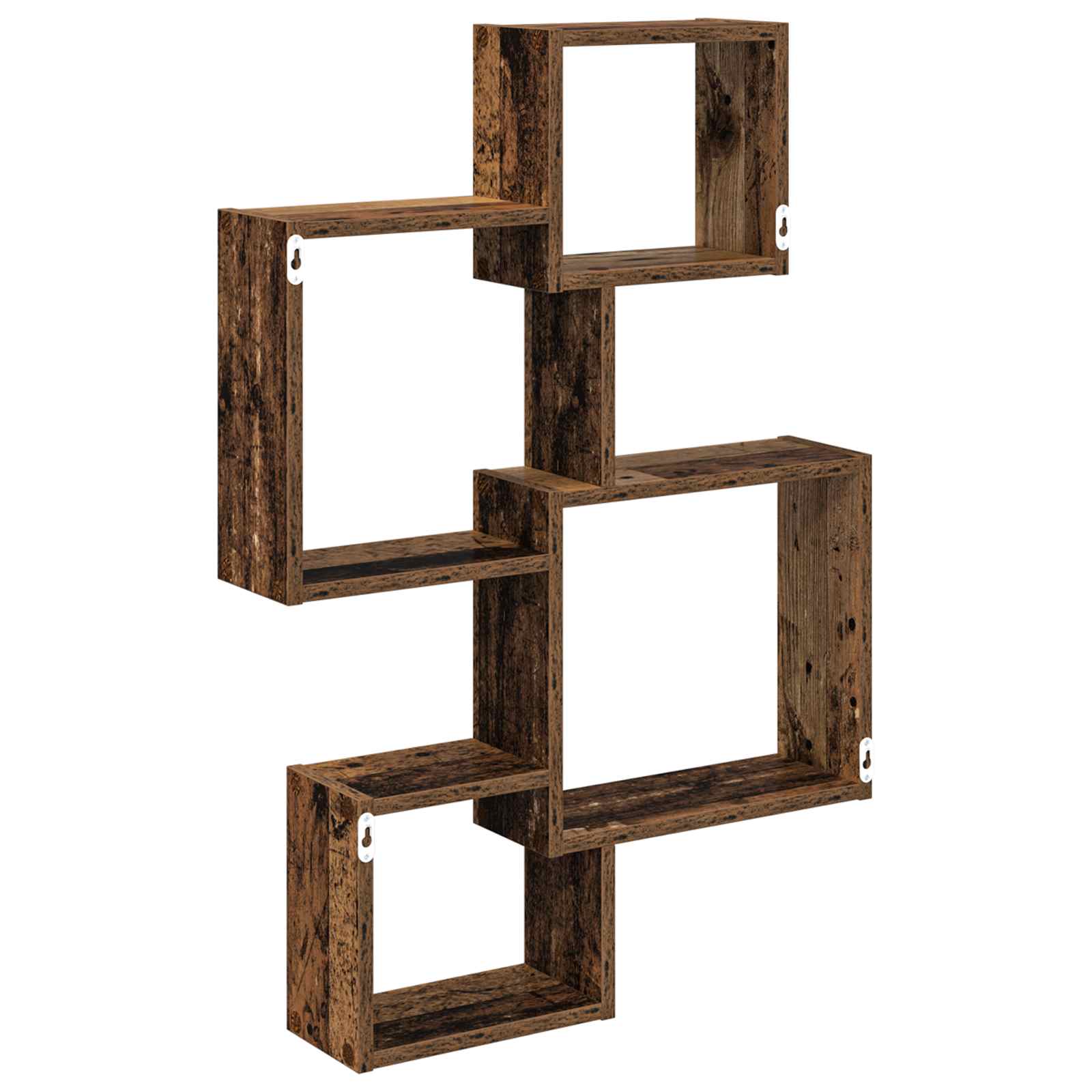 Wandwürfelregale Wandhalterung Braun 64 x 13,5 x 91,5 cm