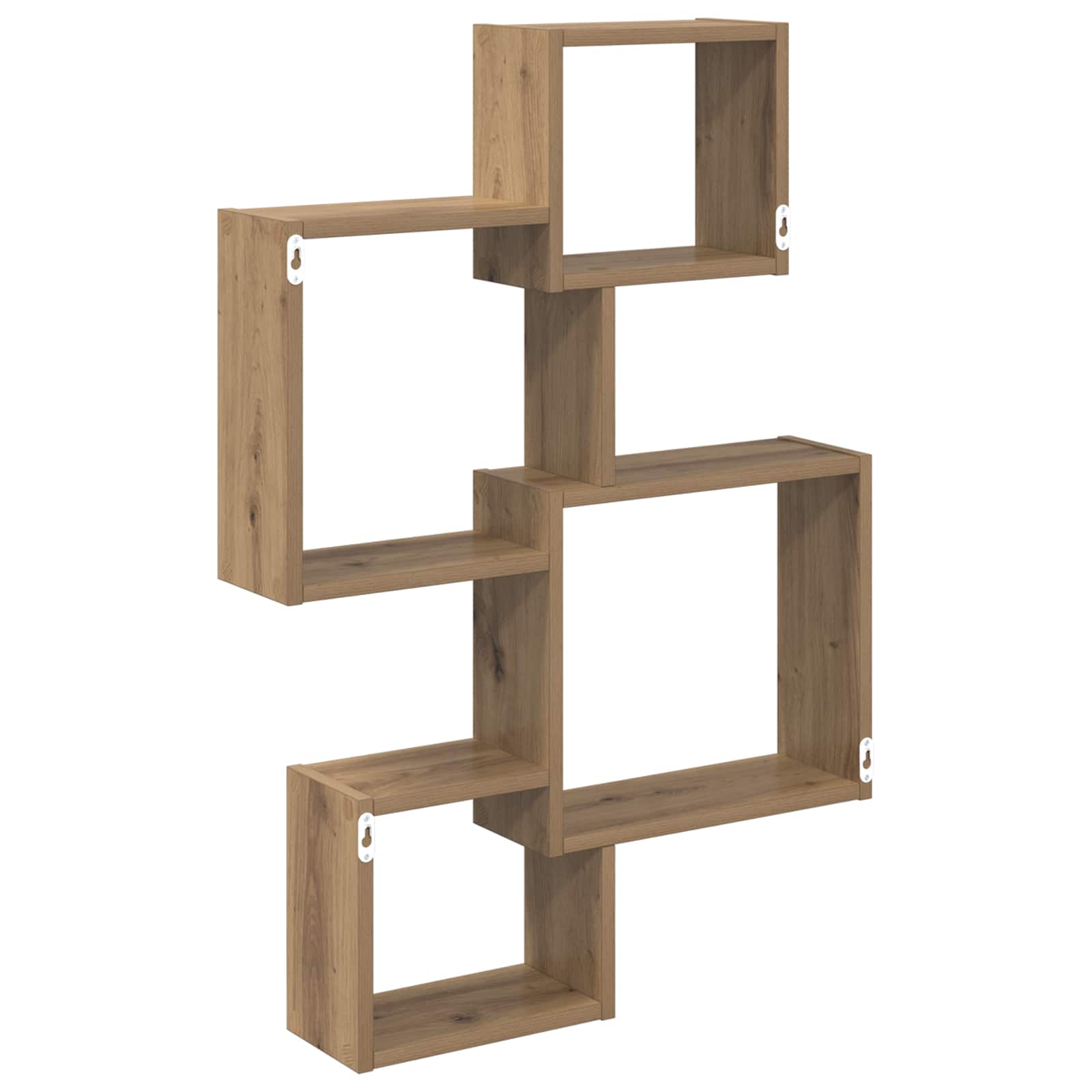 Wandwürfelregale Wandhalterung Braun 64 x 13,5 x 91,5 cm
