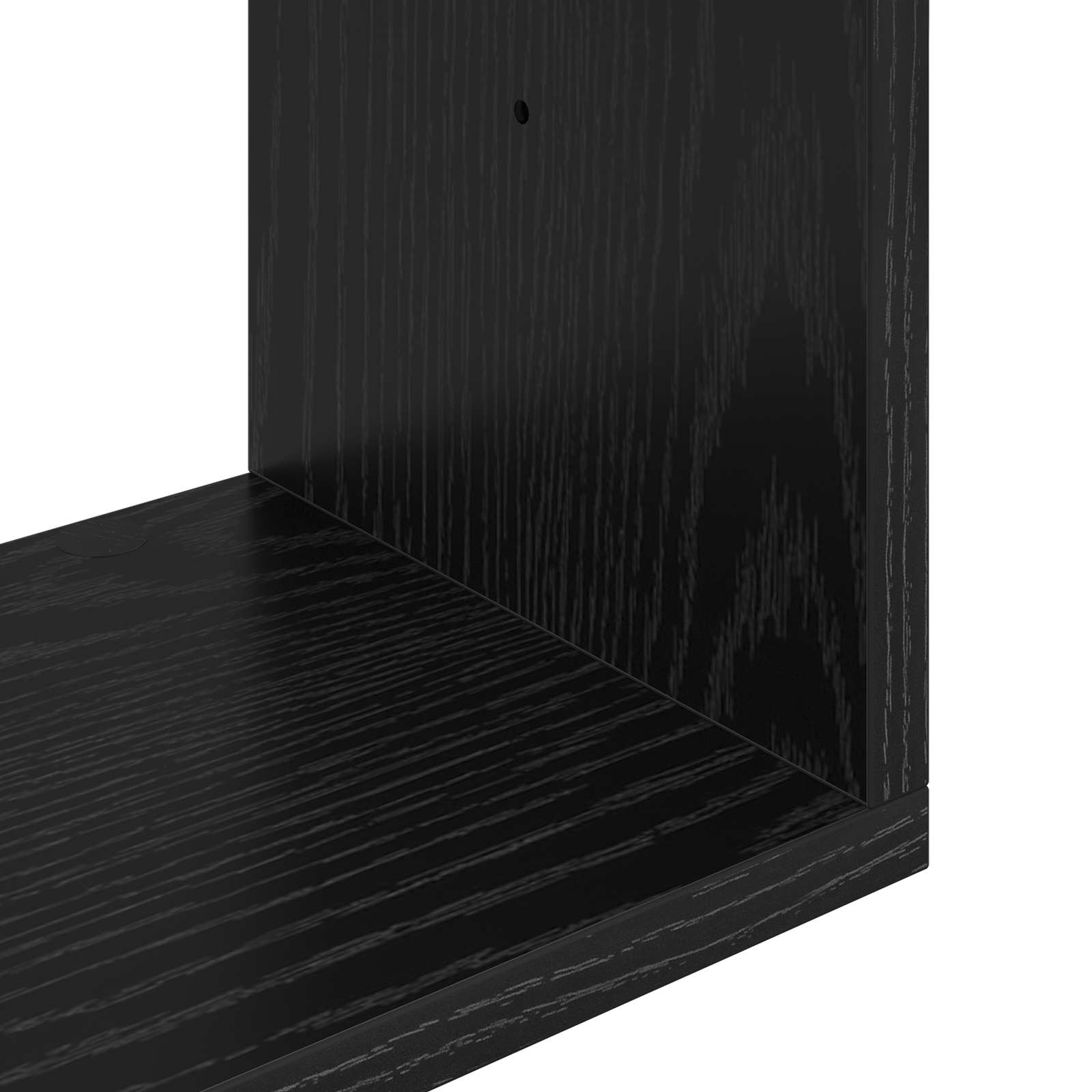 Wandregal Wandhalterung Schwarz 32 x 21 x 107 cm Holzwerkstoff