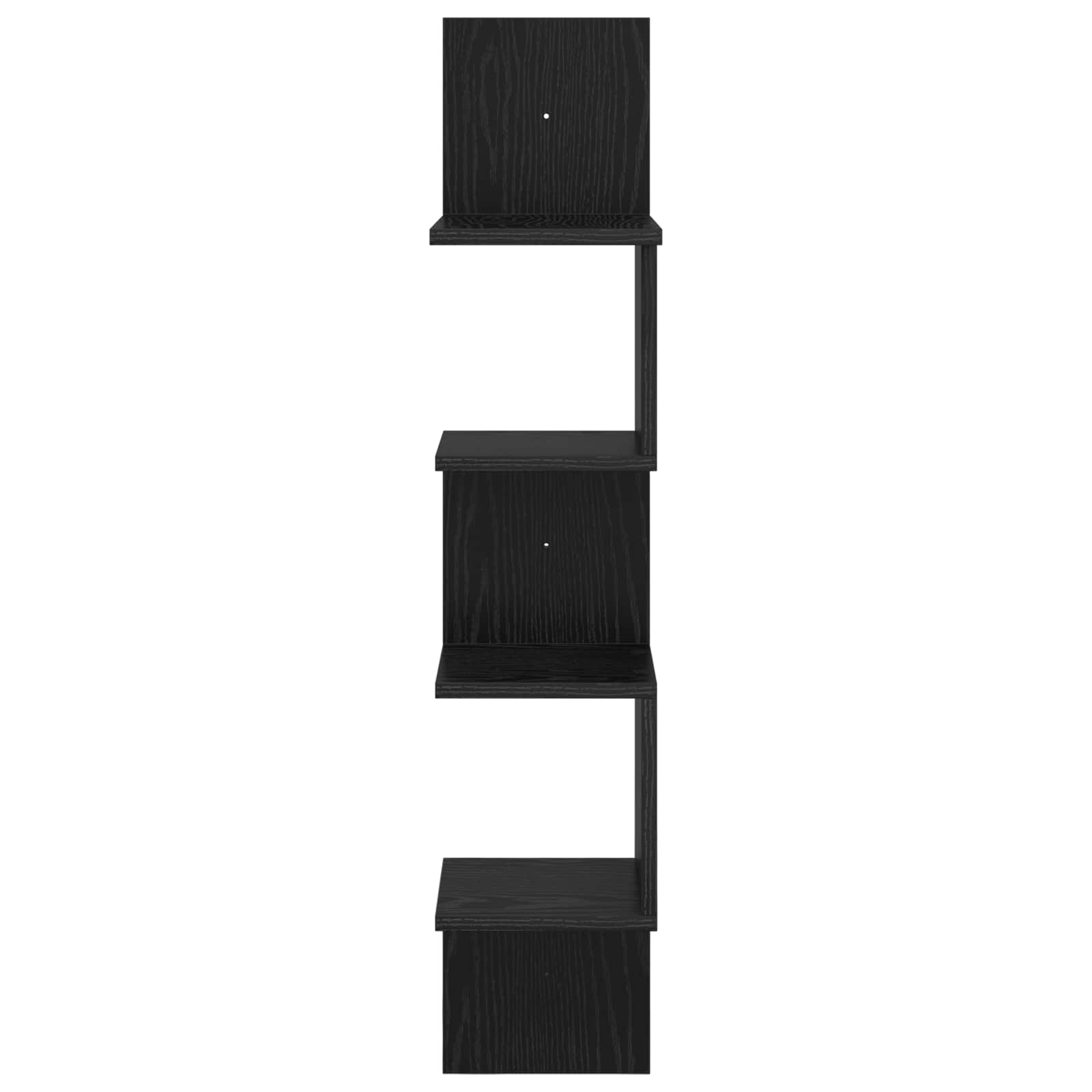 Wandregal Wandhalterung Schwarz 32 x 21 x 107 cm Holzwerkstoff