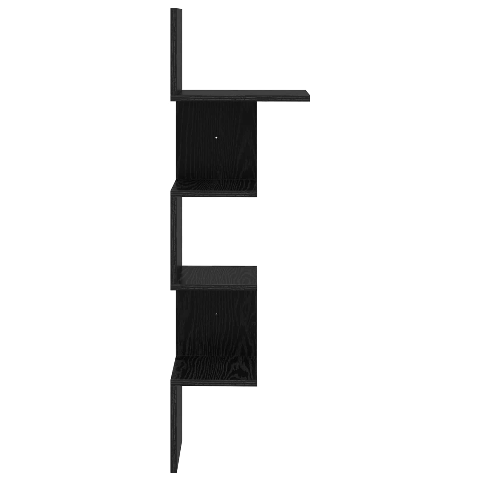 Wandregal Wandhalterung Schwarz 32 x 21 x 107 cm Holzwerkstoff