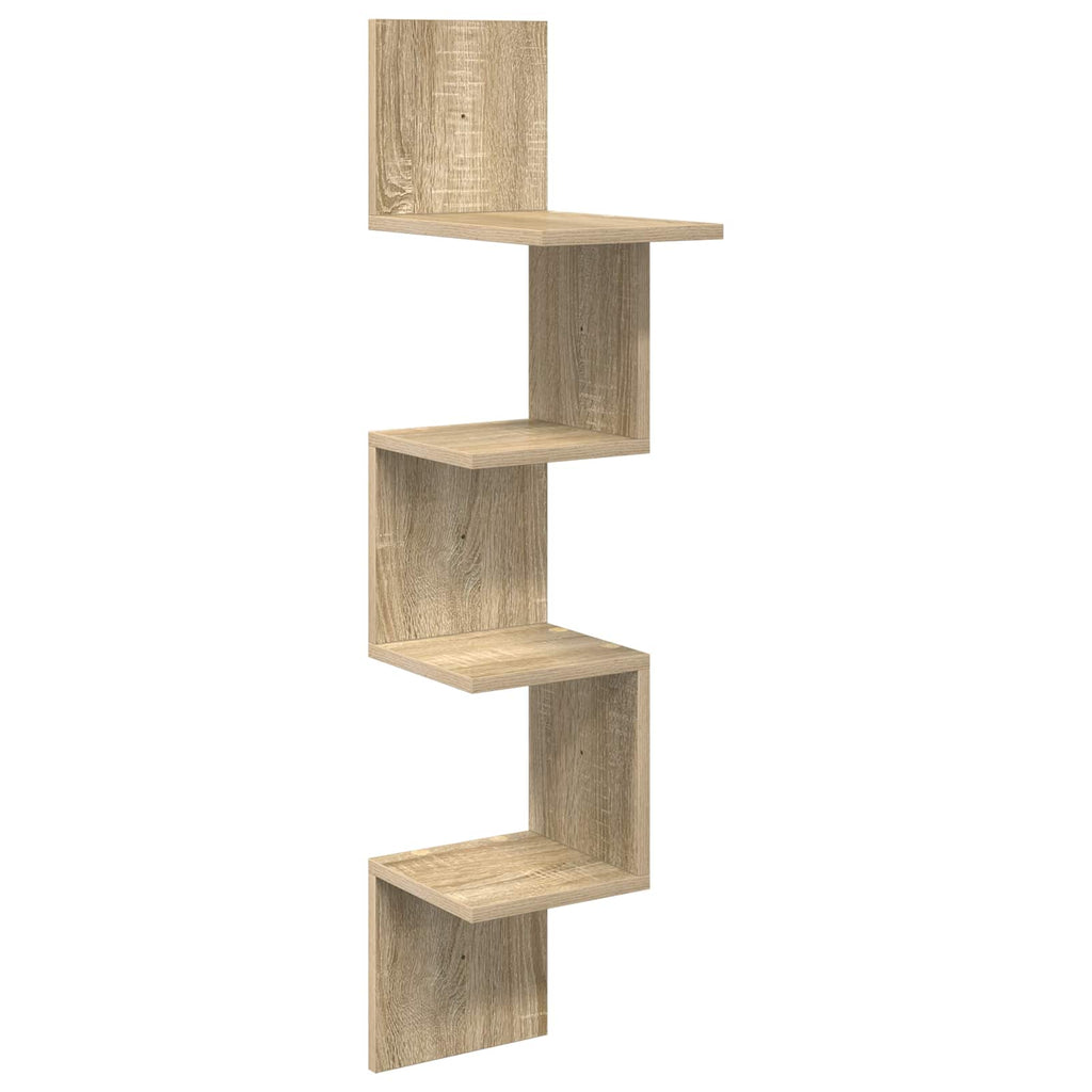 Wandregal Wandhalterung Braun 32 x 21 x 107 cm Holzwerkstoff