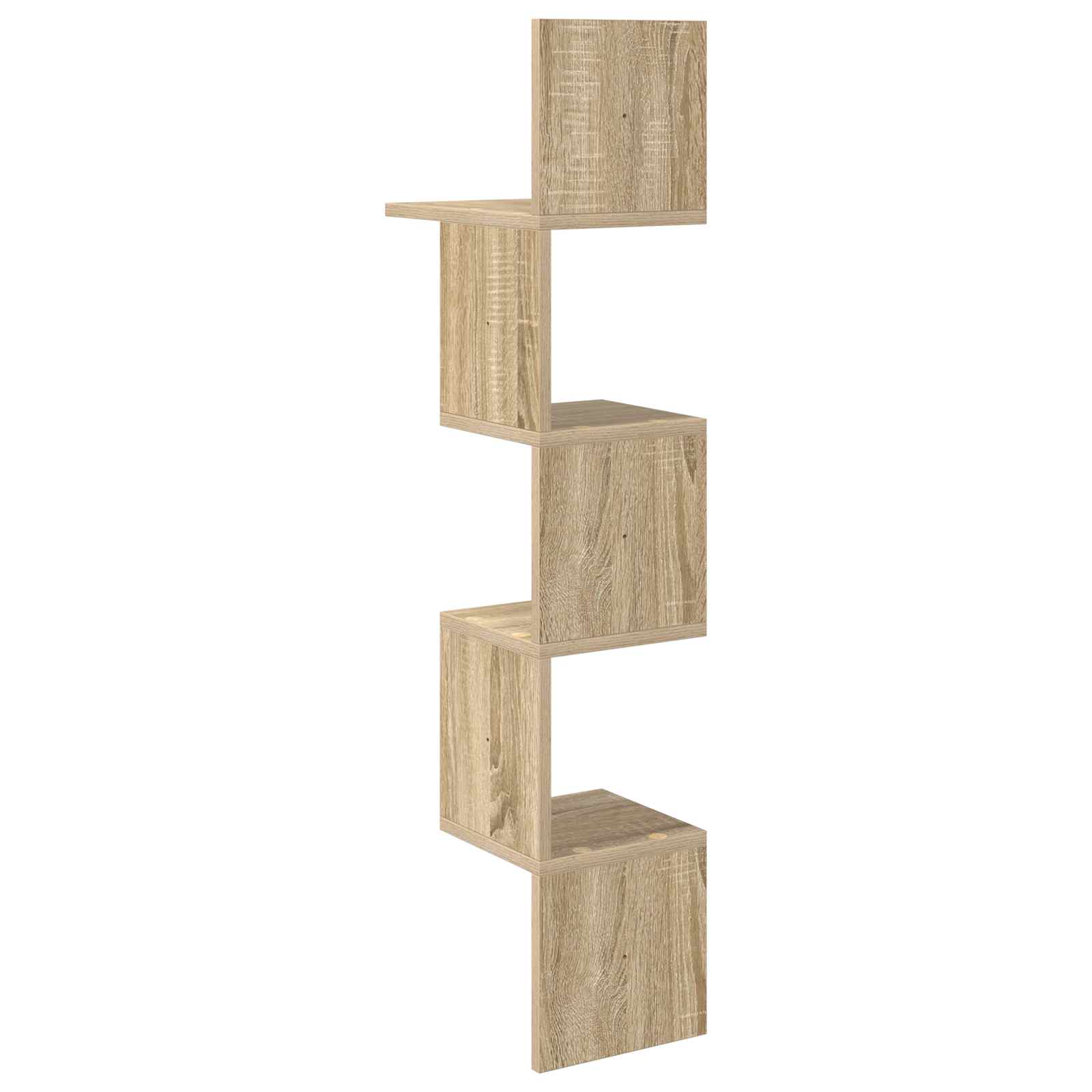 Wandregal Wandhalterung Braun 32 x 21 x 107 cm Holzwerkstoff