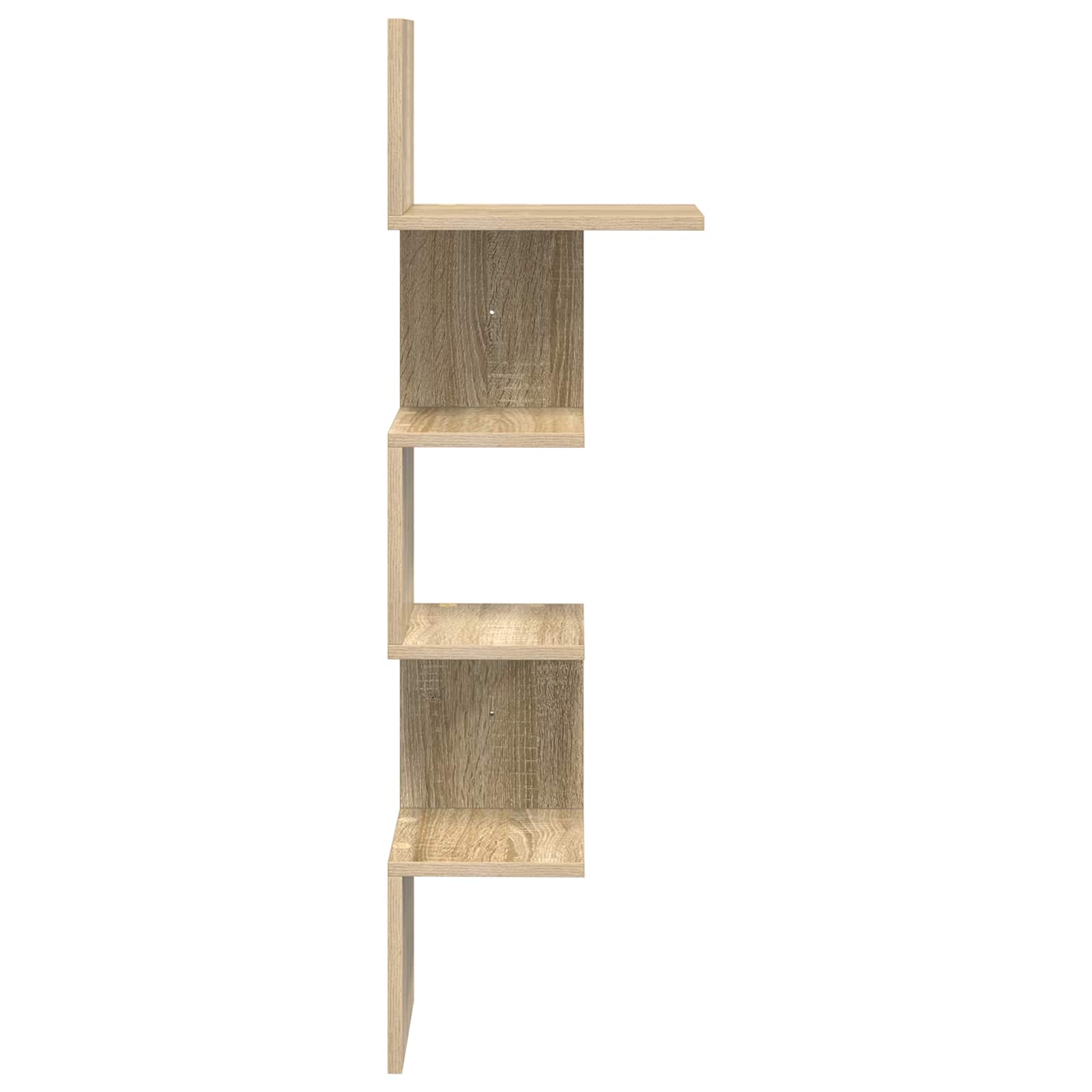 Wandregal Wandhalterung Braun 32 x 21 x 107 cm Holzwerkstoff
